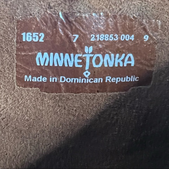 Minnetonka Women’s Brown 5 Layer Fringe Tall Suede Versatile Boots Size 7 - Picture 5 of 6